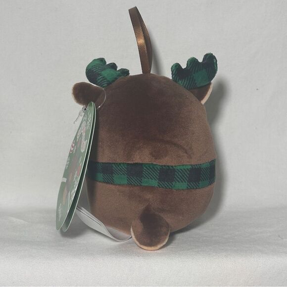 NWT Buford Moose Green Scarf 4" Inch Squishmallows Christmas Plush Ornament 2024 - Picture 3 of 4